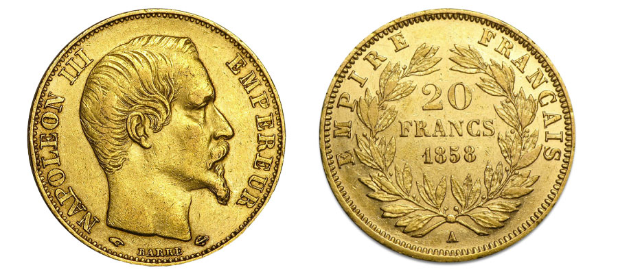 20 Francos Franceses Napoleón