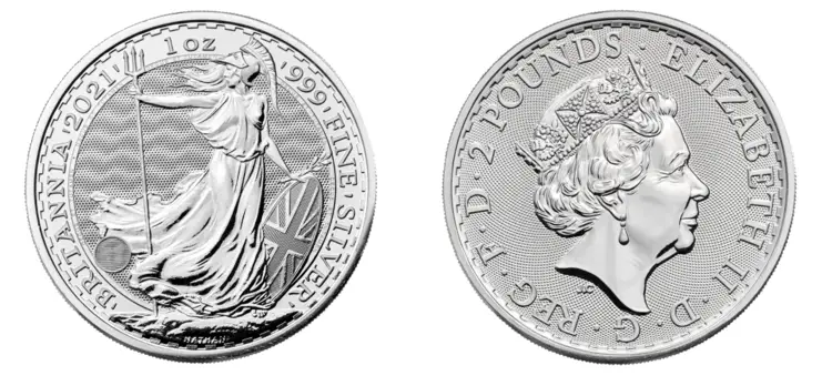 Britannia moneda de plata