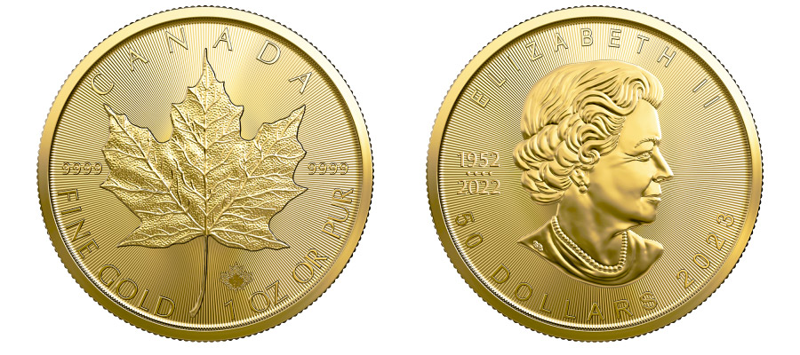 Moneda Maple Lead Canada de oro