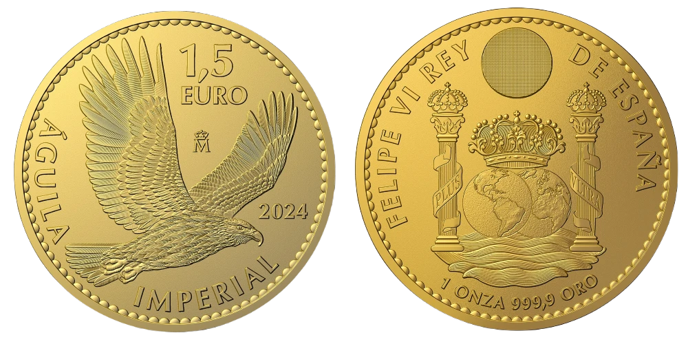 Moneda de oro águila imperial de españa 2024